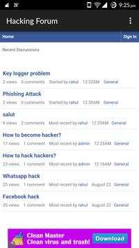 Hacking Forum screenshot 1