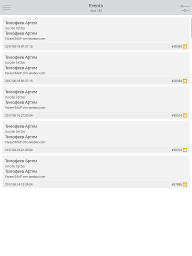 Mobile app for OneBox CRM ERP system screenshot 8