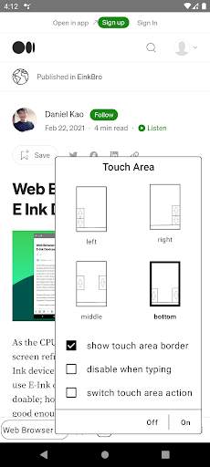 EinkBro - Fast & Light Browser screenshot 5