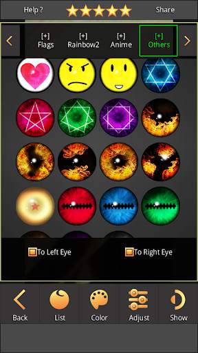 Sharingan - Eye And Hair Color 16 تصوير الشاشة