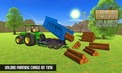 Offroad Farming Tractor Cargo Drive Simulator 2019 screenshot 5