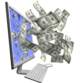 Make money online icon
