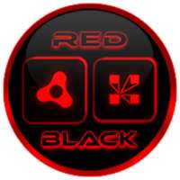 Flat Black and Red Icon Pack on 9Apps