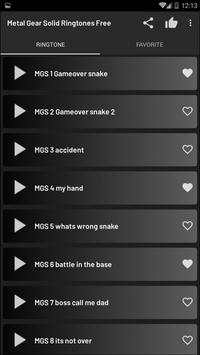 Metal Gear Solid Ringtones Free screenshot 1