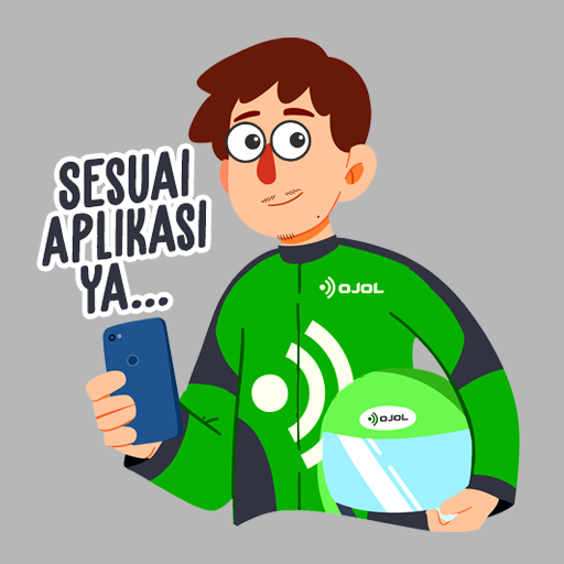Stiker Ojol Lucu WAStickerApps icon