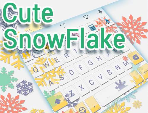 Cute Snow Flake Emoji Keyboard screenshot 5