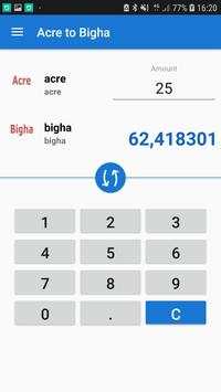 acre to bigha converter screenshot 2