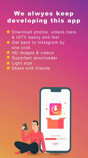 Video and image downloader for Instagram screenshot 1