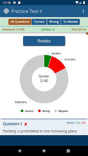 Driving License Tests India Free screenshot 5