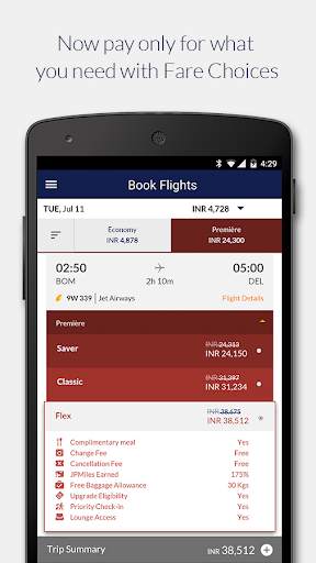 Jet Airways screenshot 2