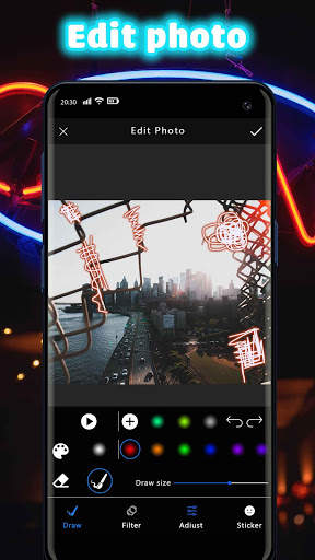 Neon Art: Brush Neon Colorful Light screenshot 3