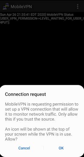 Mobile VPN screenshot 2