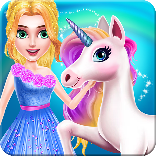 Fantasy Princess Unicorn Caring icon