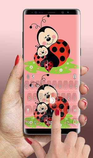 Ladybirds Hearts Keyboard Theme screenshot 5