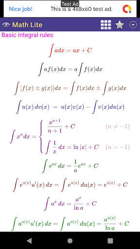 Math Lite: Calculator & Calculus Table screenshot 5