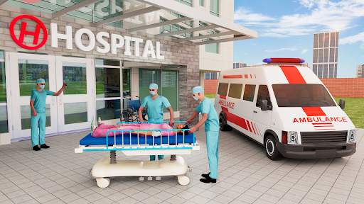City Ambulance Driving Games screenshot 1