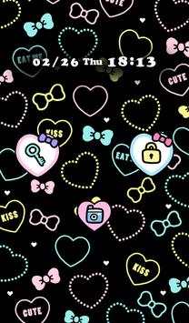 Cute wallpaper★Ribbon Heart screenshot 2