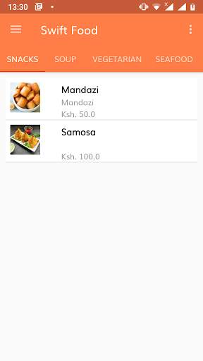Swift Food screenshot 1