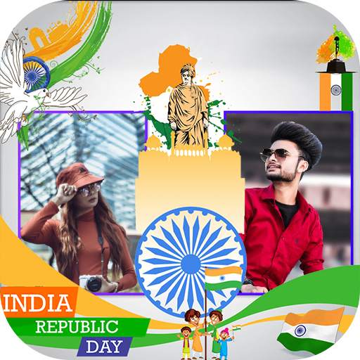 Republic Day Dual Photo Frame 2021 1.8