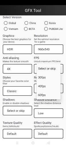 GFX Tool - Launcher Optimizer for Pub gfx screenshot 3