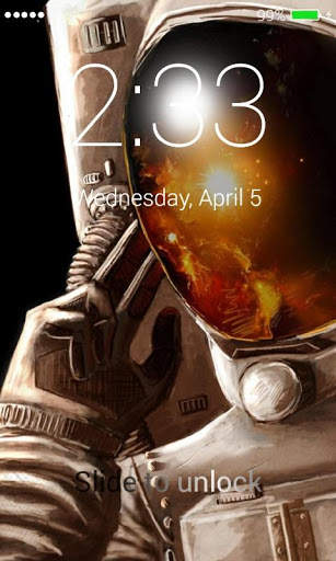 Astronaut Lock Screen screenshot 1