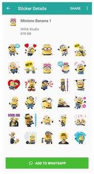 WAStickerApps Minion 2019 screenshot 1