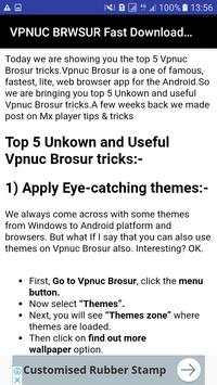 Fast Vpn UC Browsr 2018 Guide Feature Internet screenshot 2