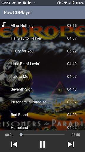 Raw CD Player screenshot 2