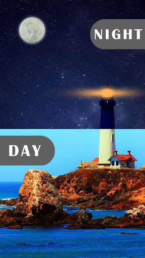Day night changing clock live wallpaper screenshot 7