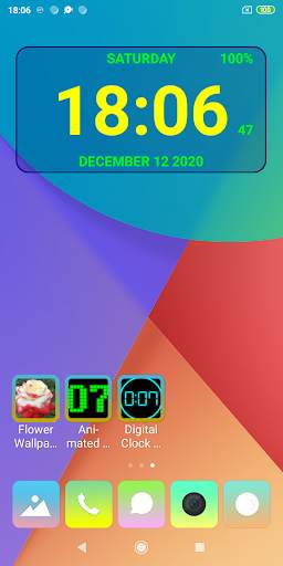 Digital Clock Live Wallpaper-7 PRO screenshot 5