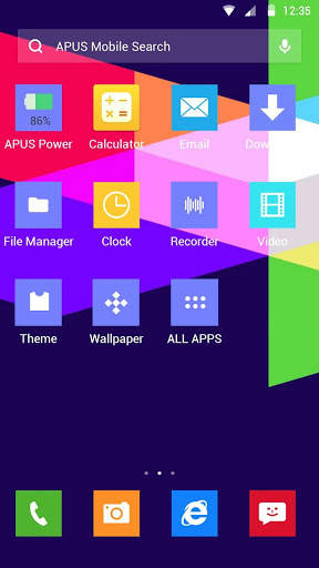 Color Lump-APUS Launcher theme screenshot 2