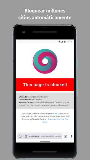 SPIN Safe Browser screenshot 2