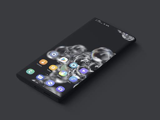 S20 One-UI Dark Live Wallpaper Theme EMUI 10 screenshot 3