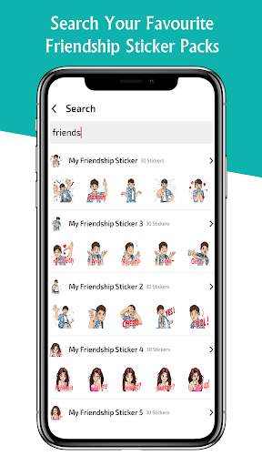 Friendship Stickers for WhatsApp - WAStickerApps screenshot 10