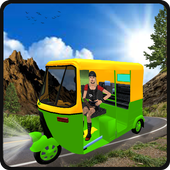 Tourist Tuk Tuk Auto Rickshaw: Rickshaw Driving icon
