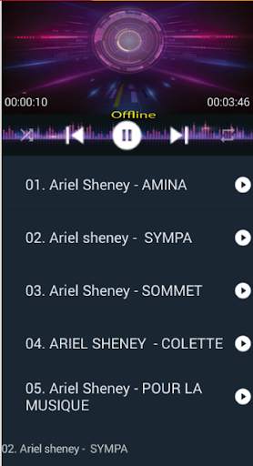 Ariel Sheney amina and all songs screenshot 1