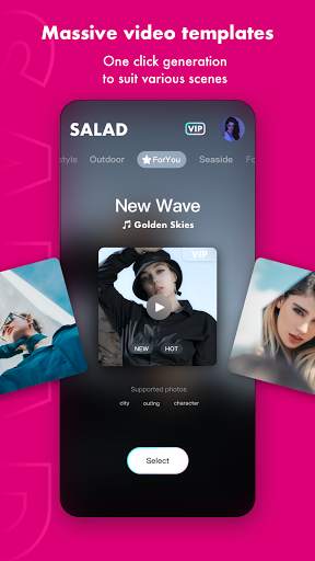 Salad Video-Video Editor, Video Maker स्क्रीनशॉट 5