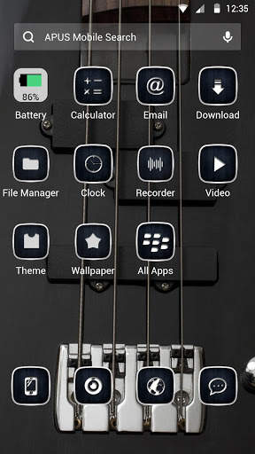 Metal Rock-APUS Launcher theme screenshot 2