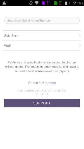 Mobile Specifications App screenshot 1