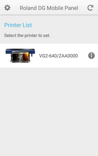 Roland DG Mobile Panel 2 screenshot 1