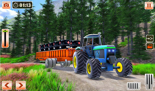Cargo Tractor Trolley Driving - Tractor Games 2021 screenshot 4
