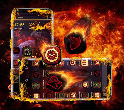 Scorched Universe Launcher Theme screenshot 1