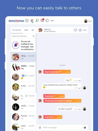 Sentimente - dating & love скриншот 9