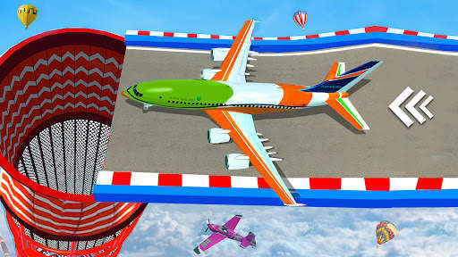 Airplane Mega Ramp Stunt Games screenshot 2