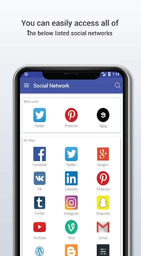 Multiple Social Networks All in one App screenshot 2