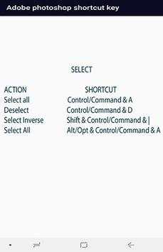 Adobe photoshop shortcut key screenshot 1
