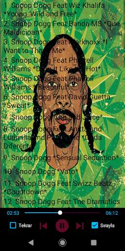 Snoop Dogg 35 Songs Listen to Offline screenshot 1