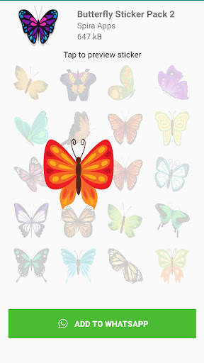 Butterfly Sticker For Whatsapp screenshot 5