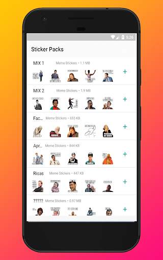 Memes Frases Sticker para WhatsApp WAStickerApps screenshot 2