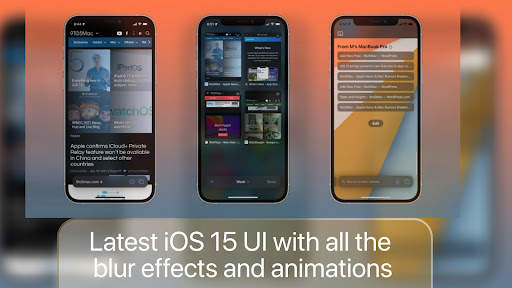 iOS 15 Browser, for iphone screenshot 2
